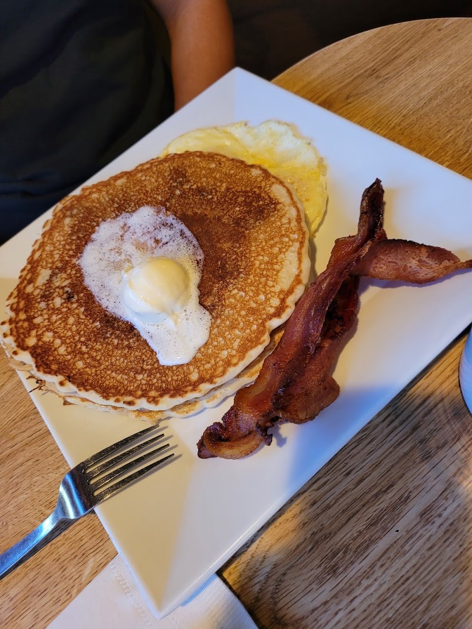 Pancakes and Eggs with Bacon